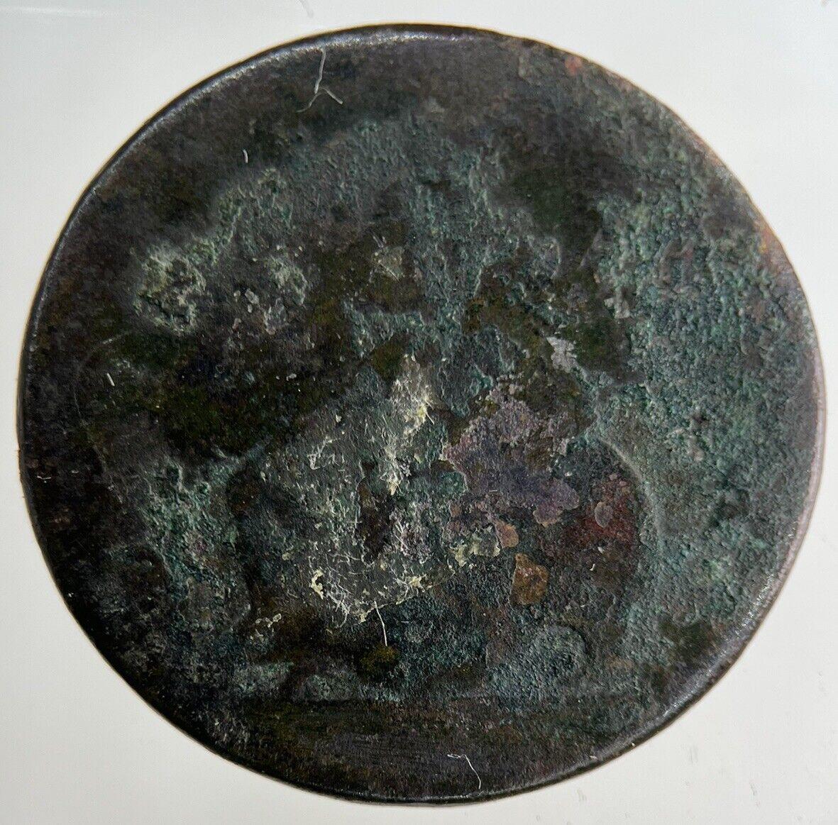 British George II 2nd Half-Penny Coin | Fair Grade