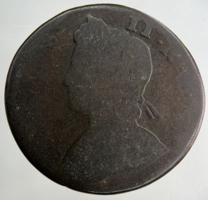 British George II 2nd Half-Penny Coin | Fair Grade
