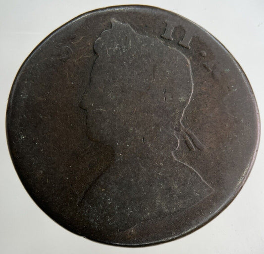 British George II 2nd Half-Penny Coin | Fair Grade