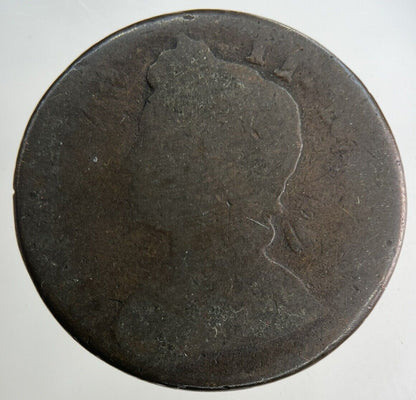 British George II 2nd Half-Penny Coin | Fair Grade