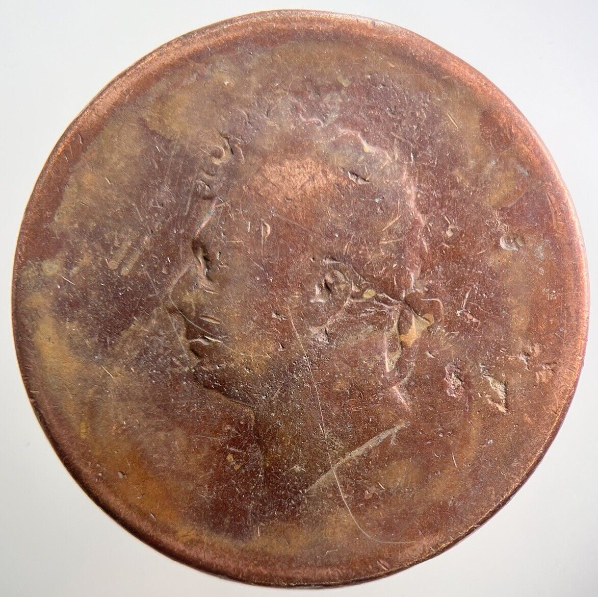 British George IV Penny Coin | Fair Grade | a3787