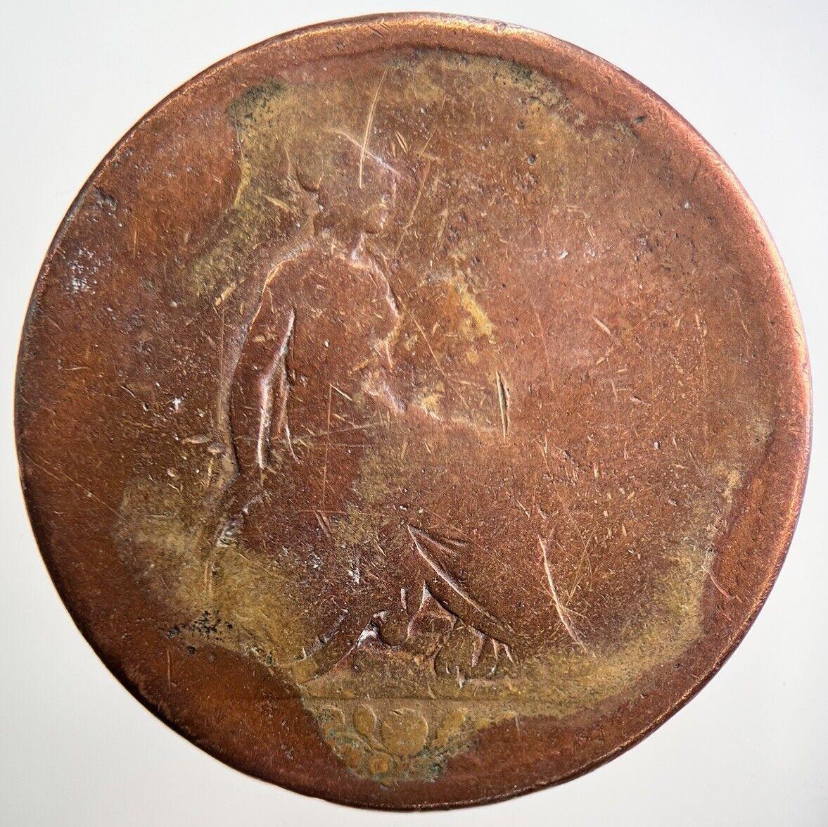 British George IV Penny Coin | Fair Grade | a3787