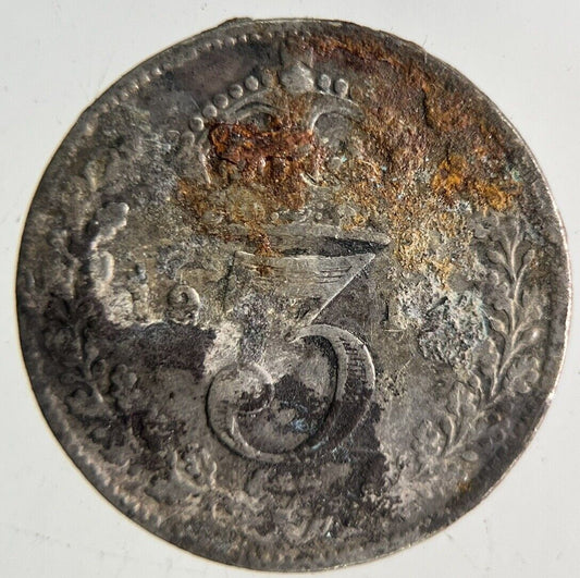 British George V Threepence Silver Coin | Fair Grade