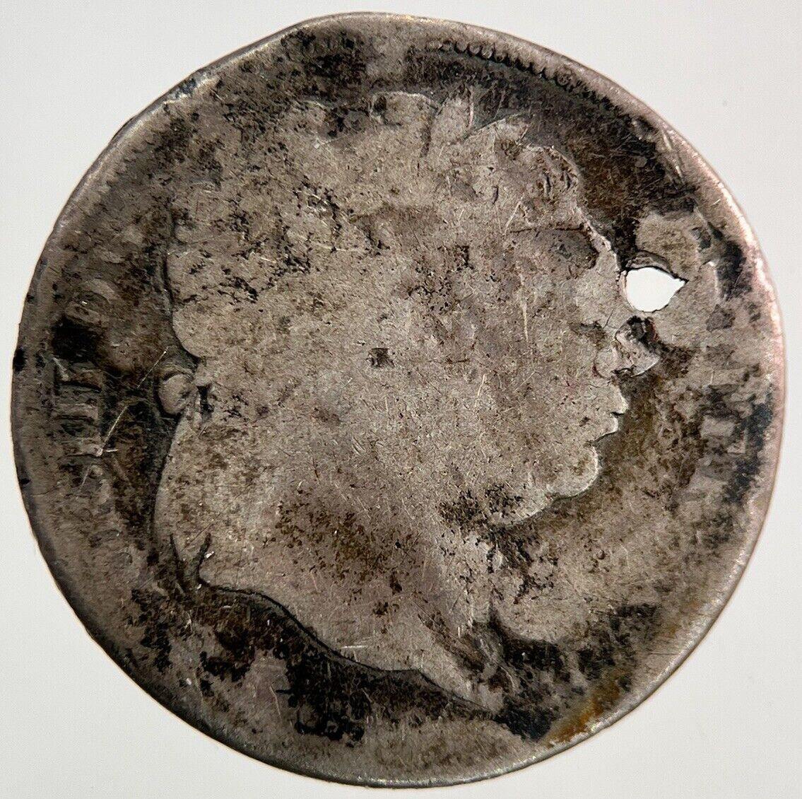 British George III 3rd Silver Sixpence Coin | Worn Grade