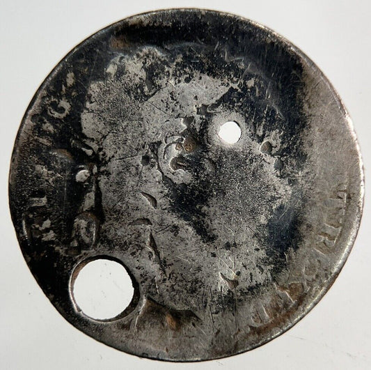 British George III 3rd Sixpence Silver Coin | Worn Grade