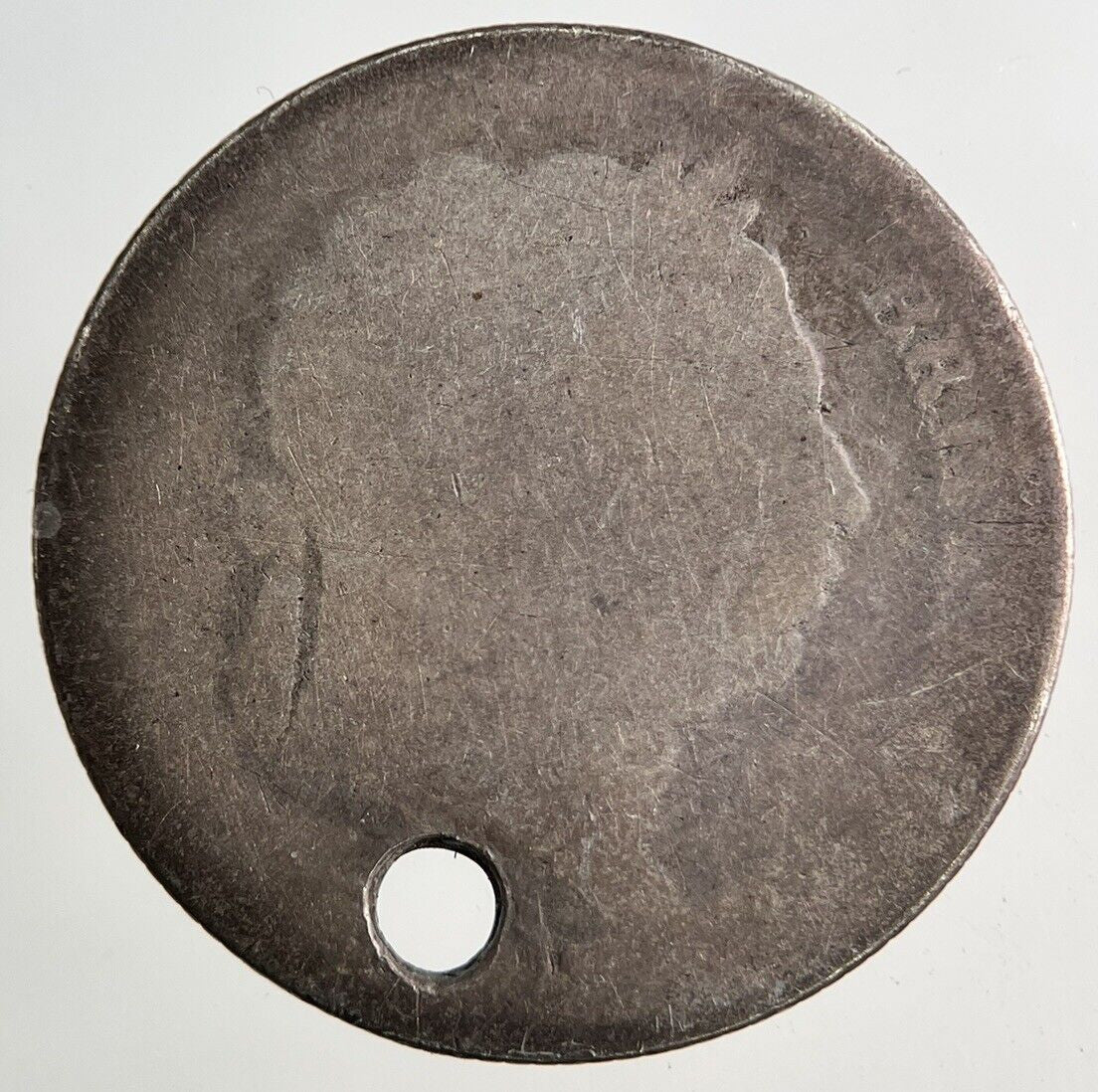 British George III 3rd Shilling Silver Coin | Worn Grade