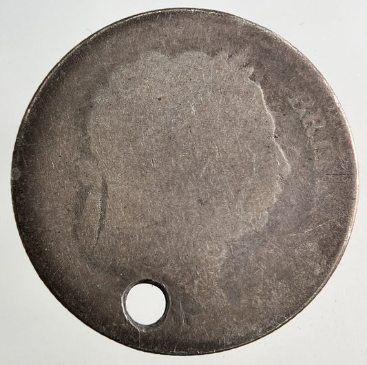 British George III 3rd Shilling Silver Coin | Worn Grade