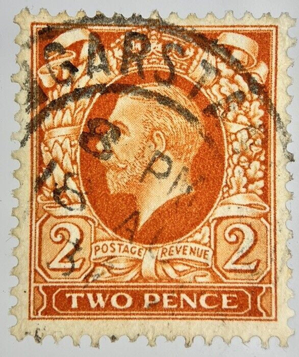 British George V Two-Pence Stamp | Collectable Grade
