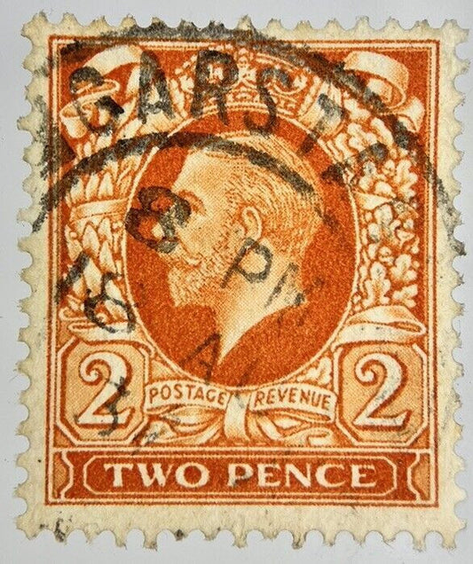 British George V Two-Pence Stamp | Collectable Grade