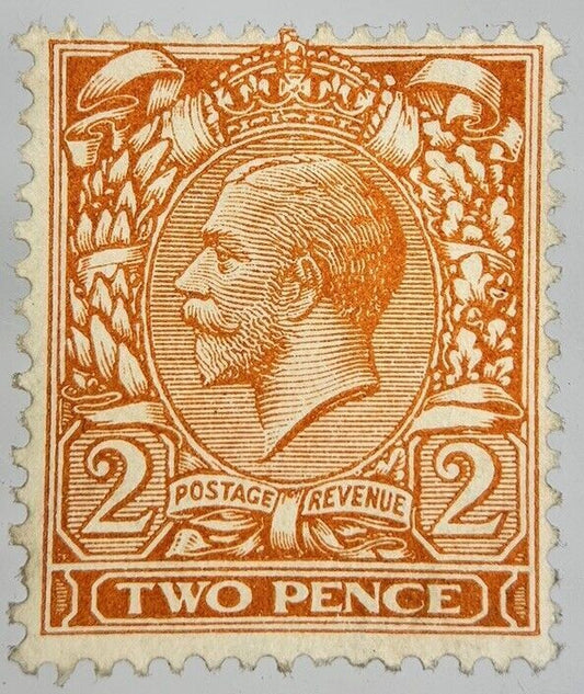 British George V Two-Pence Stamp | Collectable Grade