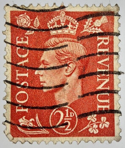 British George VI 2 Two-Half-Pence Penny 2d Stamp | Collectable Grade