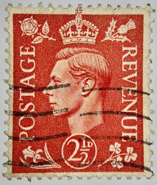 British George VI 2 Two-Half-Pence Penny 2d Stamp | Collectable Grade