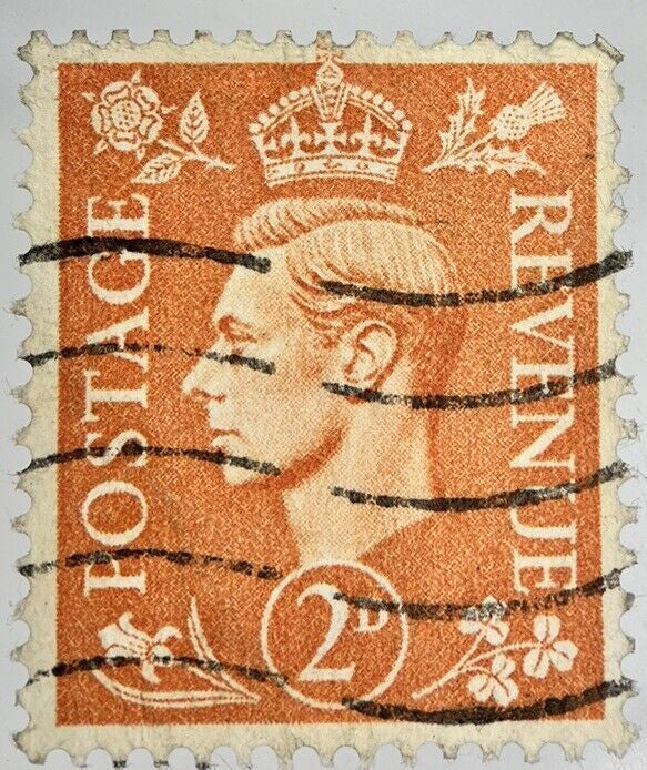 British George VI 2 Two-Pence Penny 2d Stamp | Collectable Grade