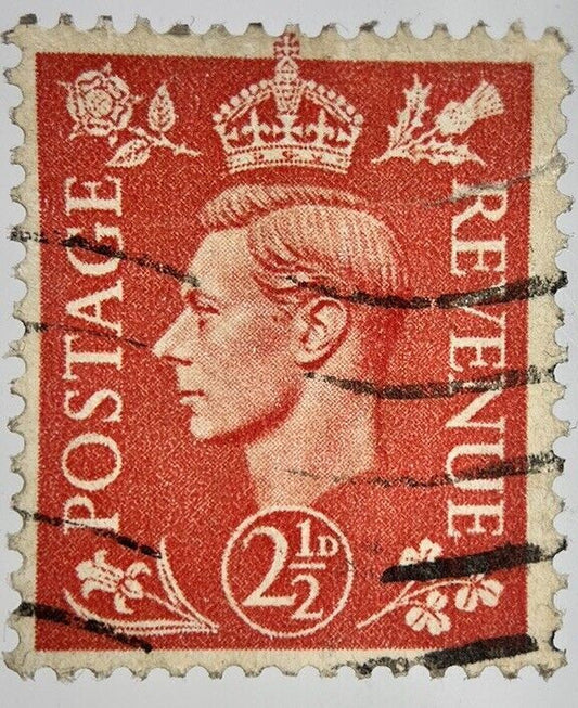 British George VI 2 Two-Half-Pence Penny 2d Stamp | Collectable Grade