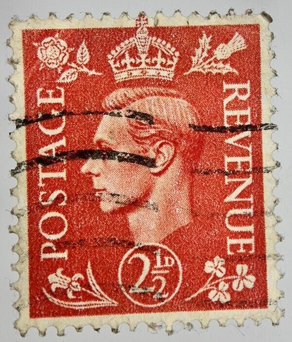 British George VI 2 Two-Half-Pence Penny 2d Stamp | Collectable Grade