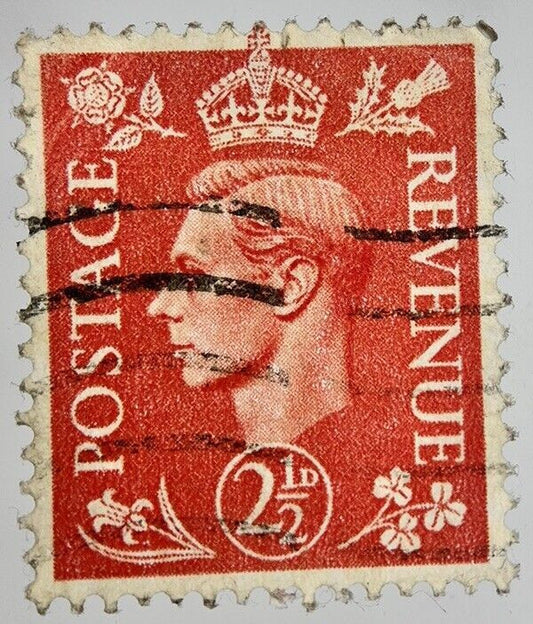 British George VI 2 Two-Half-Pence Penny 2d Stamp | Collectable Grade