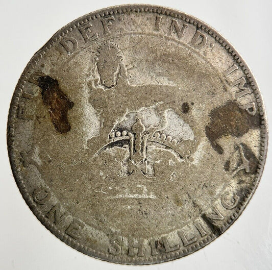 British George V Shilling Silver Coin | Fair Grade