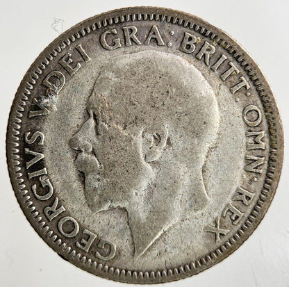 British George V Shilling Silver Coin | Fair Grade