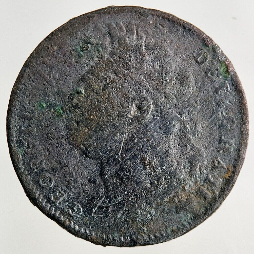 British George IV Farthing Coin | Worn Grade