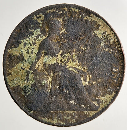 British George IV Farthing Coin | Worn Grade