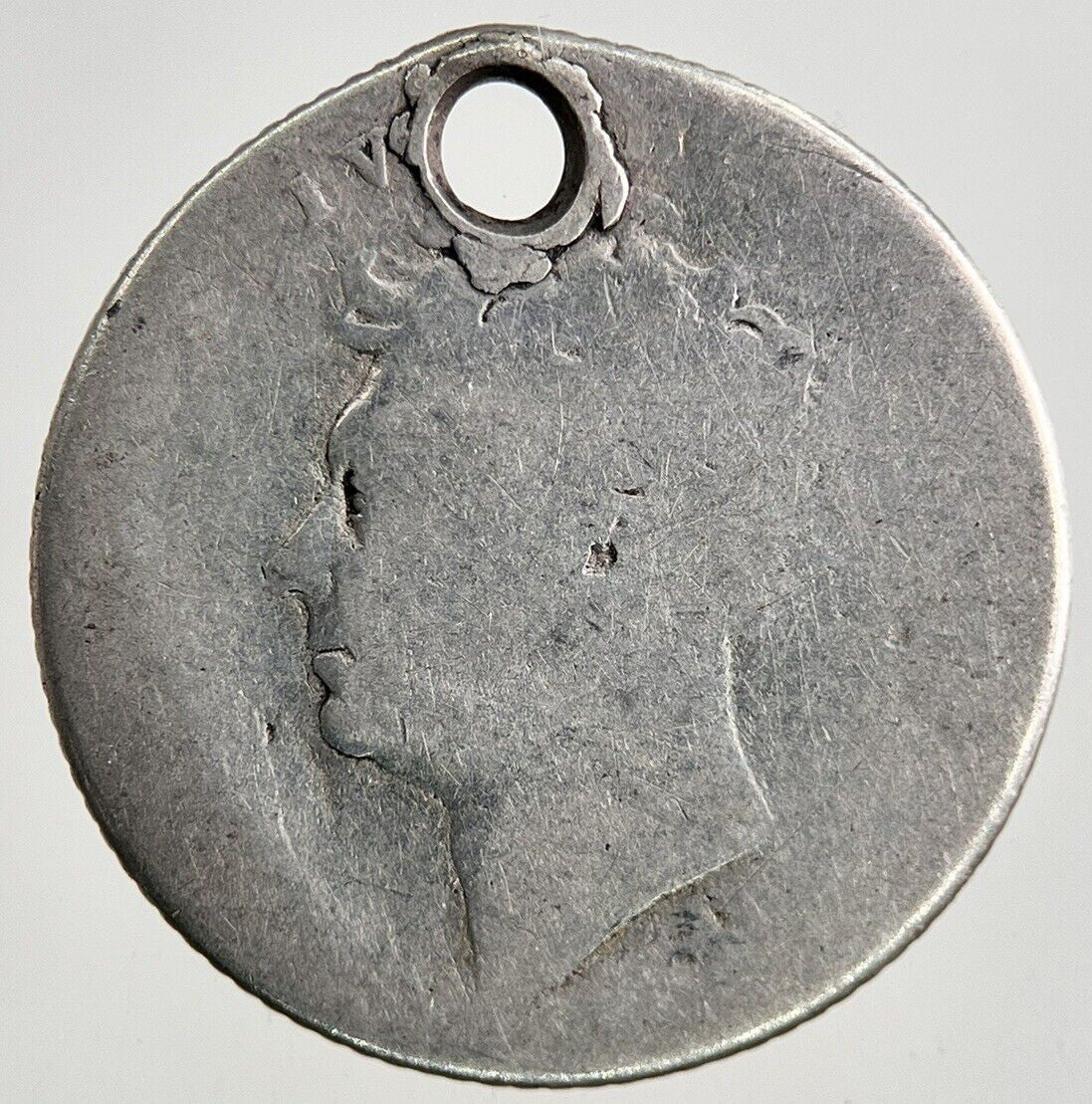 British George IV Sixpence Silver Coin | Worn Grade