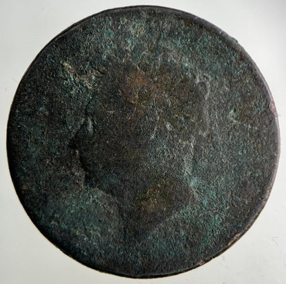 British George IV Half-Penny Coin | Fair Grade