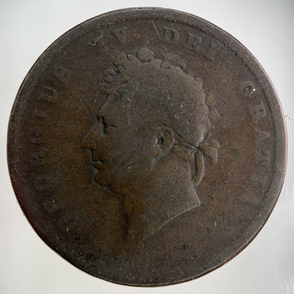 British George IV One Penny Coin | Fair Grade