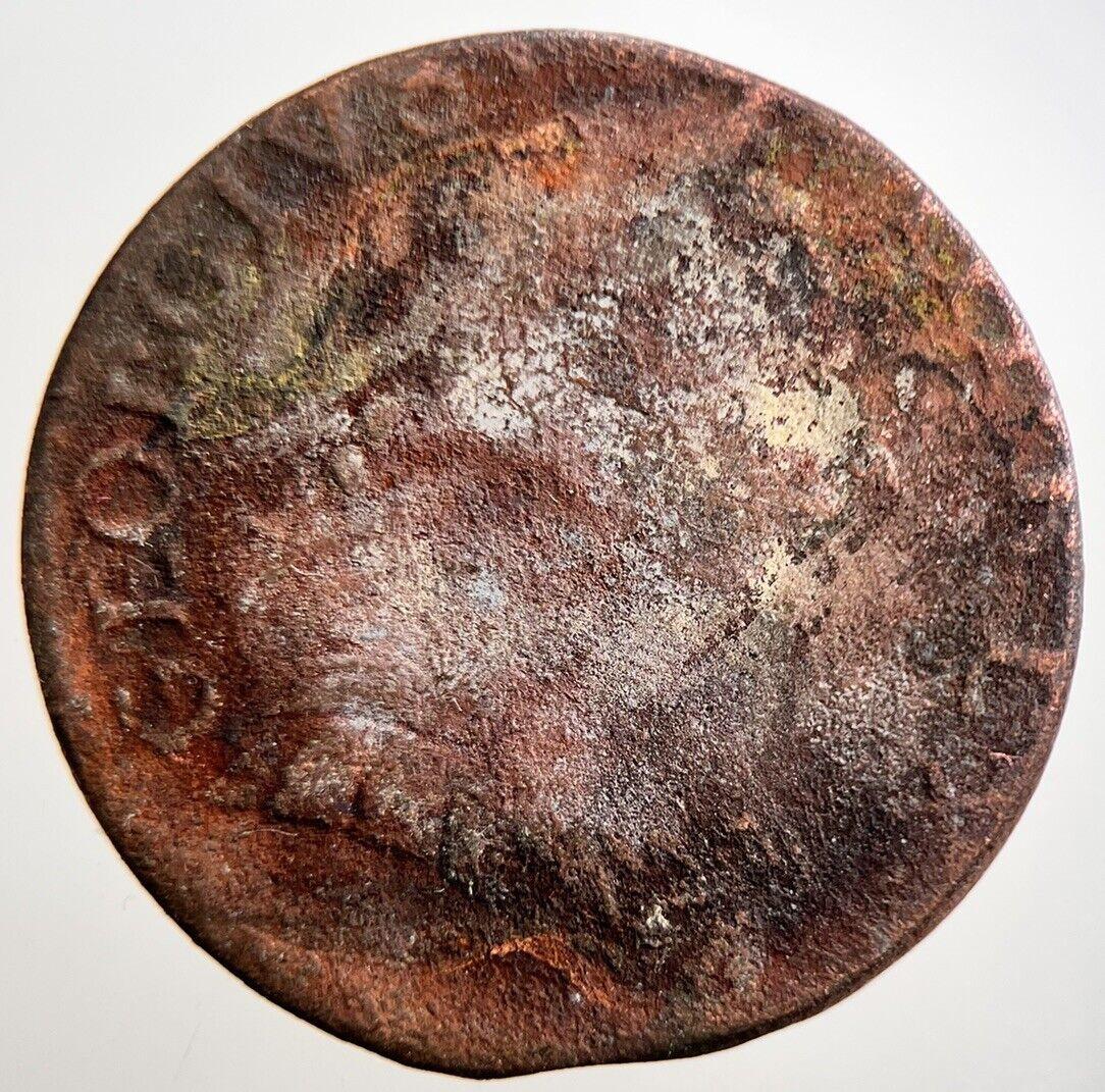 British George III Half-Penny Coin | Fair Grade | a3687