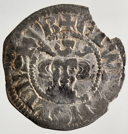 British Medieval Edward III 3rd Penny Hammered Silver Coin | a6520