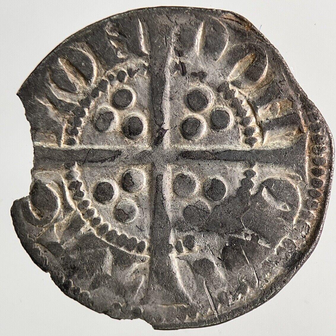 British Medieval Edward III 3rd Penny Hammered Silver Coin | a6520