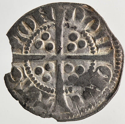 British Medieval Edward III 3rd Penny Hammered Silver Coin | a6520