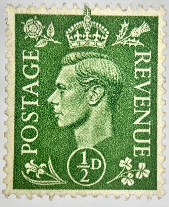 British George VI Half-Penny Stamp | Collectable Grade