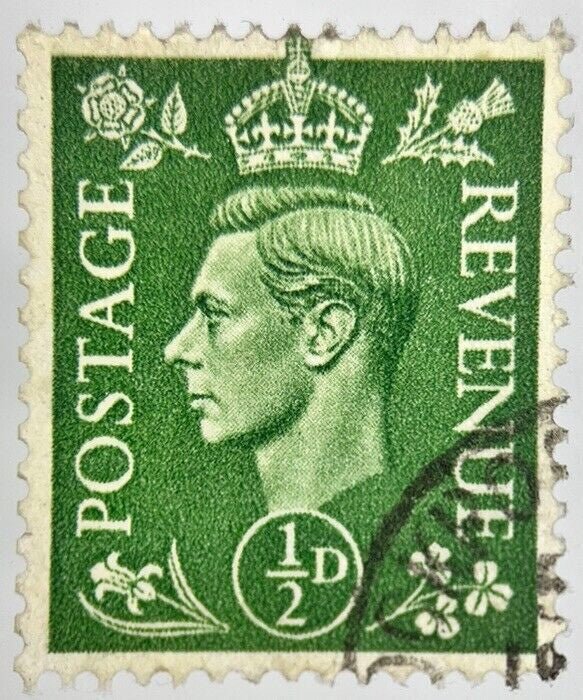 British George VI Half-Penny Stamp | Collectable Grade