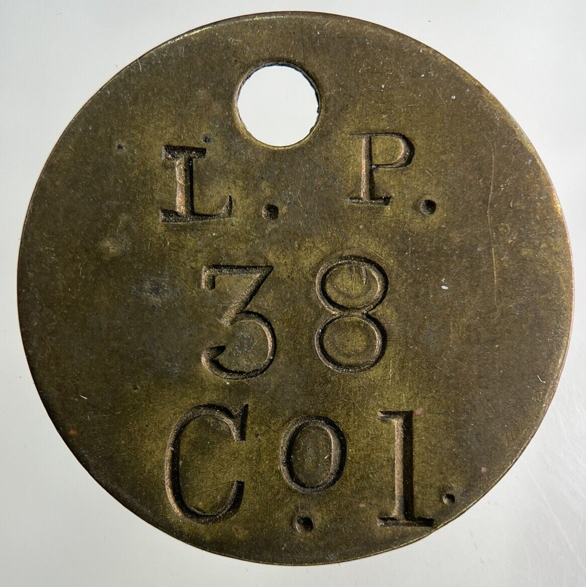 British L P 38 Co 1 Token Coin | Collectable Grade