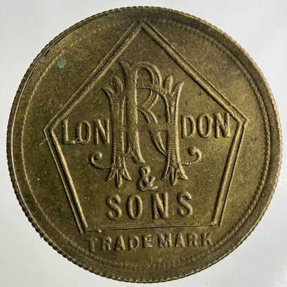 British London R H & Sons 9D Token Coin | Collectable Grade
