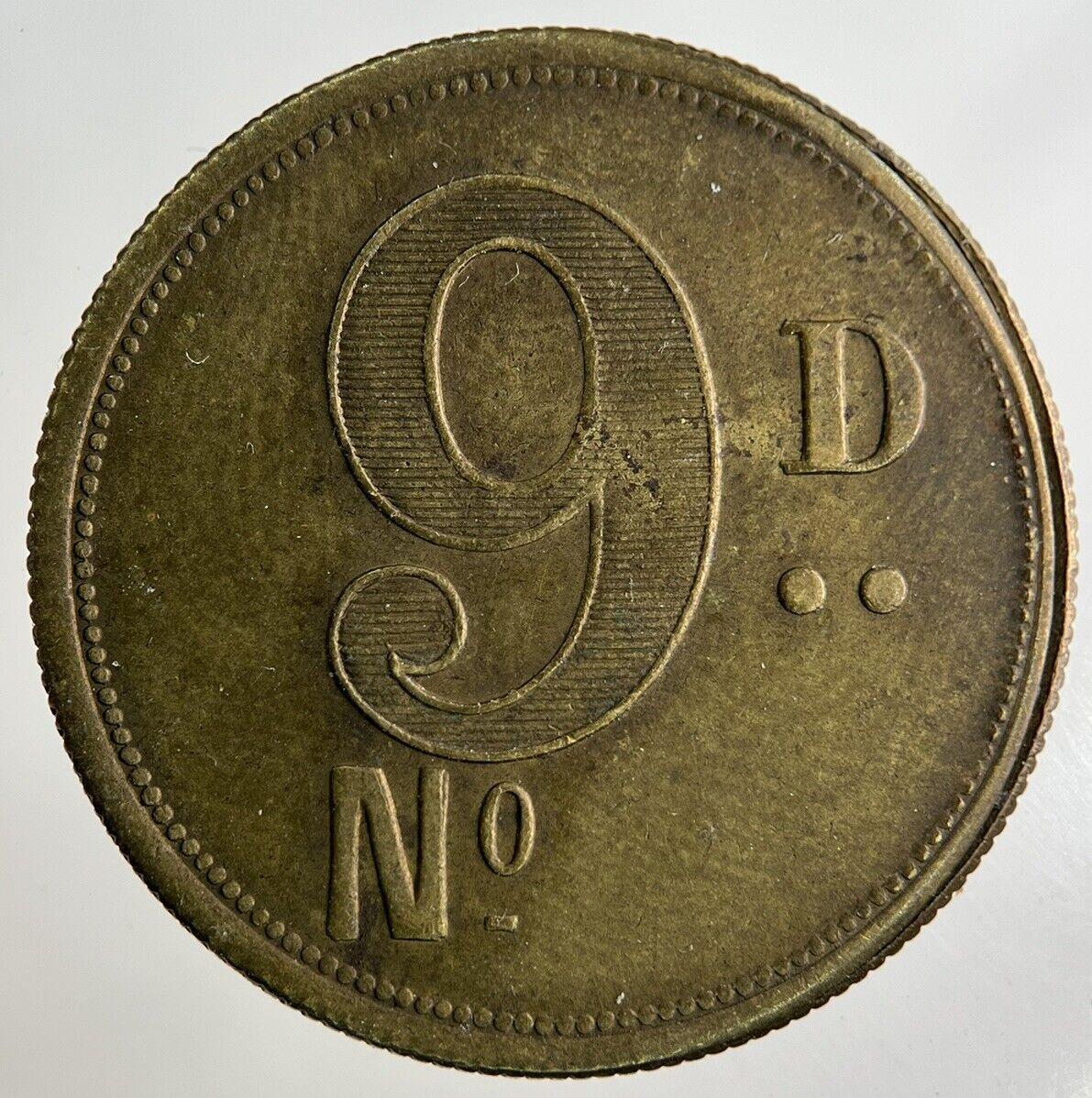 British London R H & Sons 9D Token Coin | Collectable Grade