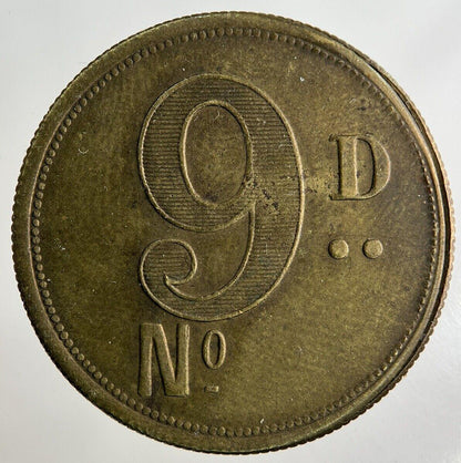 British London R H & Sons 9D Token Coin | Collectable Grade