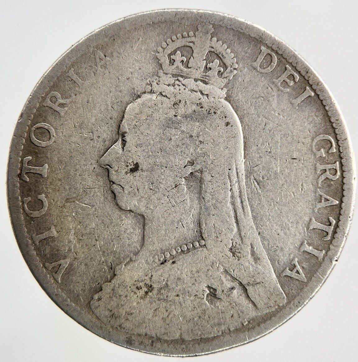 British Victoria Florin Silver Coin | Fair Grade