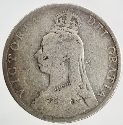 British Victoria Florin Silver Coin | Fair Grade