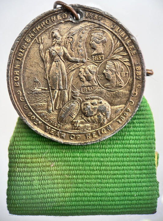 British Queen Victoria Medal With Original Ribbon | Very High Grade