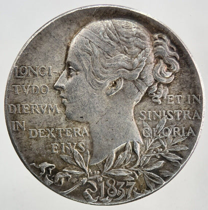 British Queen Victoria Medal Silver Coin | Very High Grade