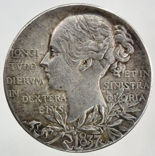 British Queen Victoria Medal Silver Coin | Very High Grade