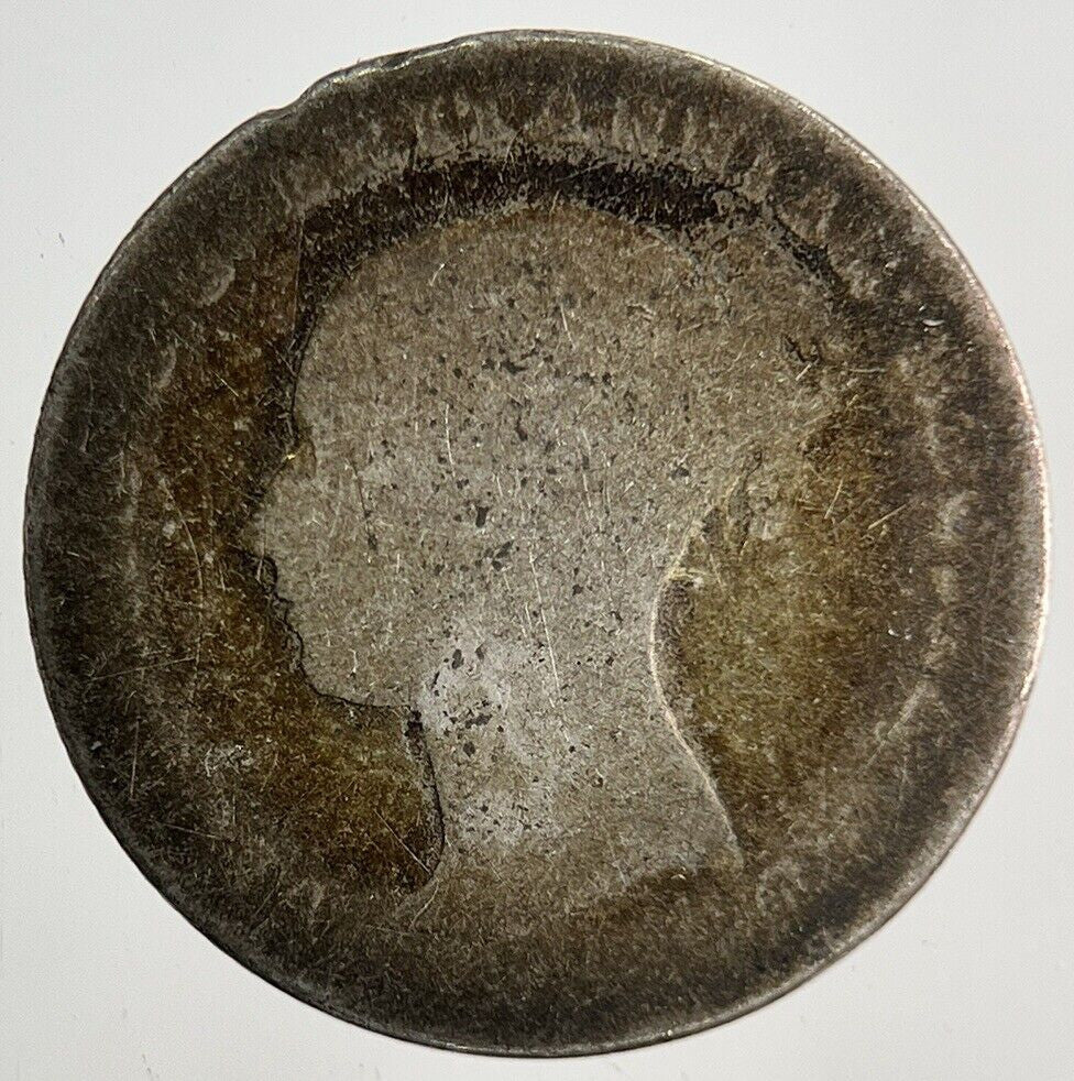 British Victoria Four-Pence Groat Silver Coin | Fair Grade