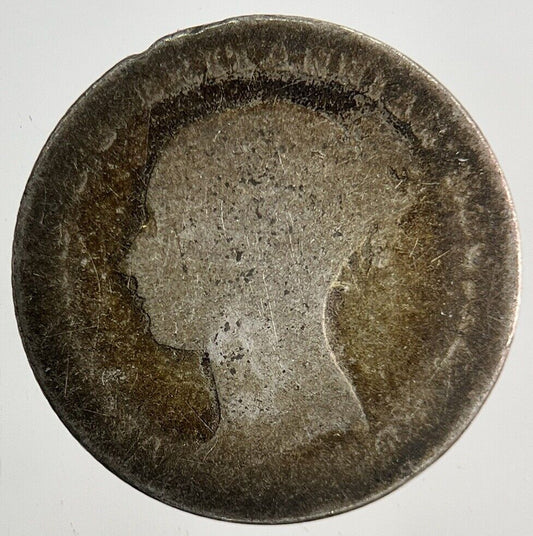 British Victoria Four-Pence Groat Silver Coin | Fair Grade