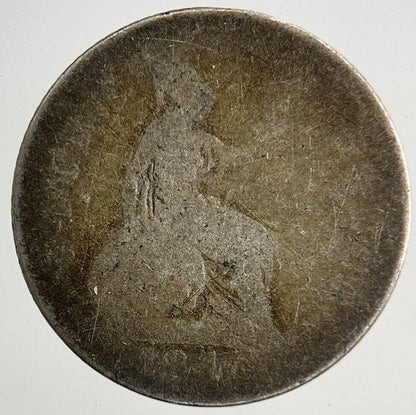 British Victoria Four-Pence Groat Silver Coin | Fair Grade