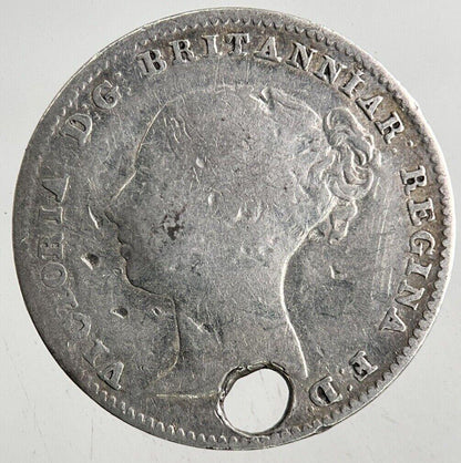 British Stamped Victoria Threepence Silver Coin | Collectable Grade
