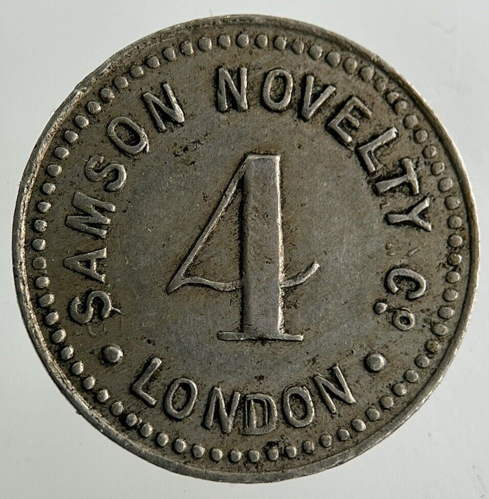 British Samson Novelty Co 4 Token Coin | Collectable Grade
