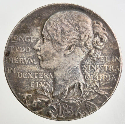 British Victoria Commemorative Medal Silver Coin | Very High Grade