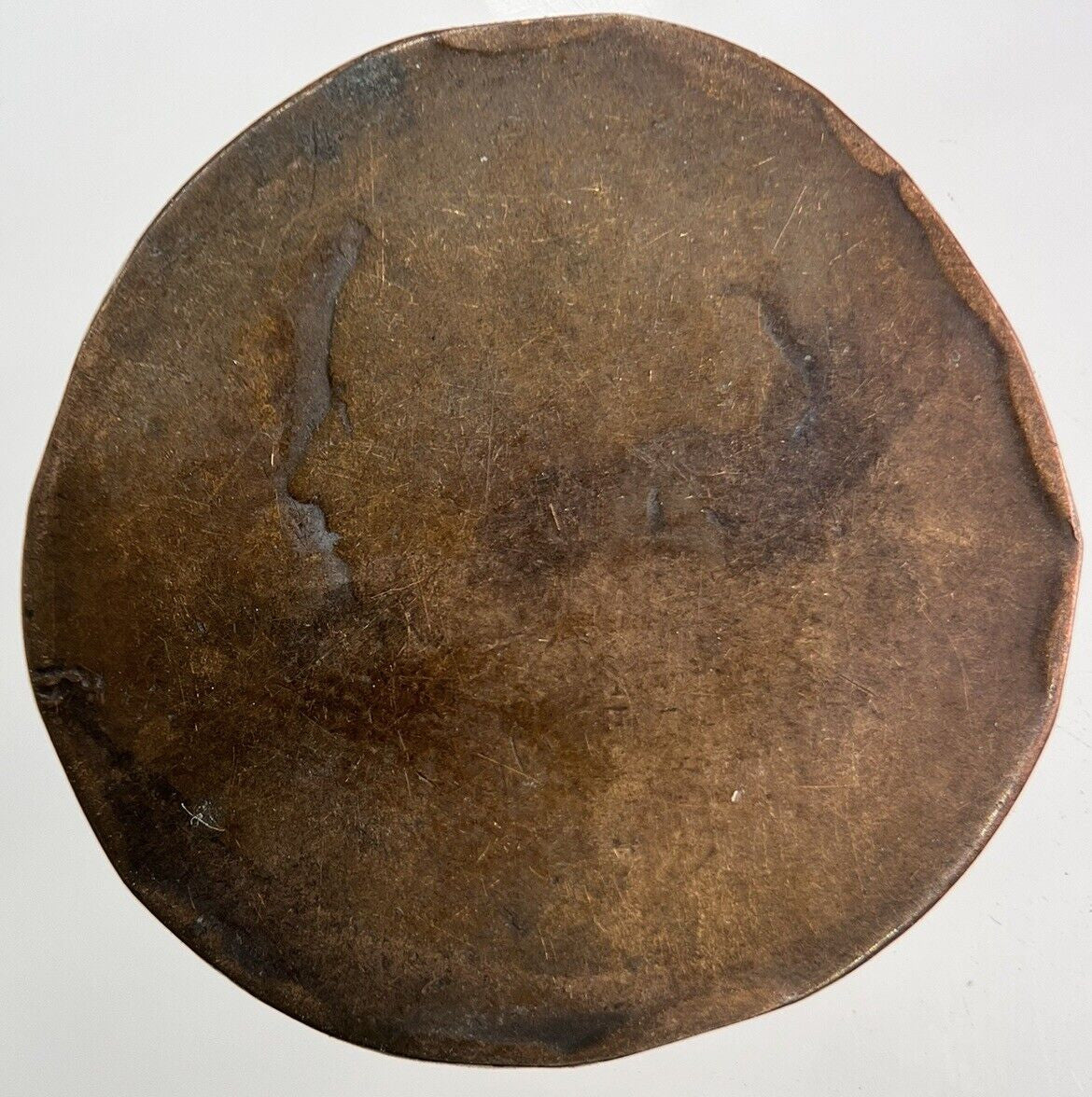 British Victoria Half-Penny Coin | Worn Grade