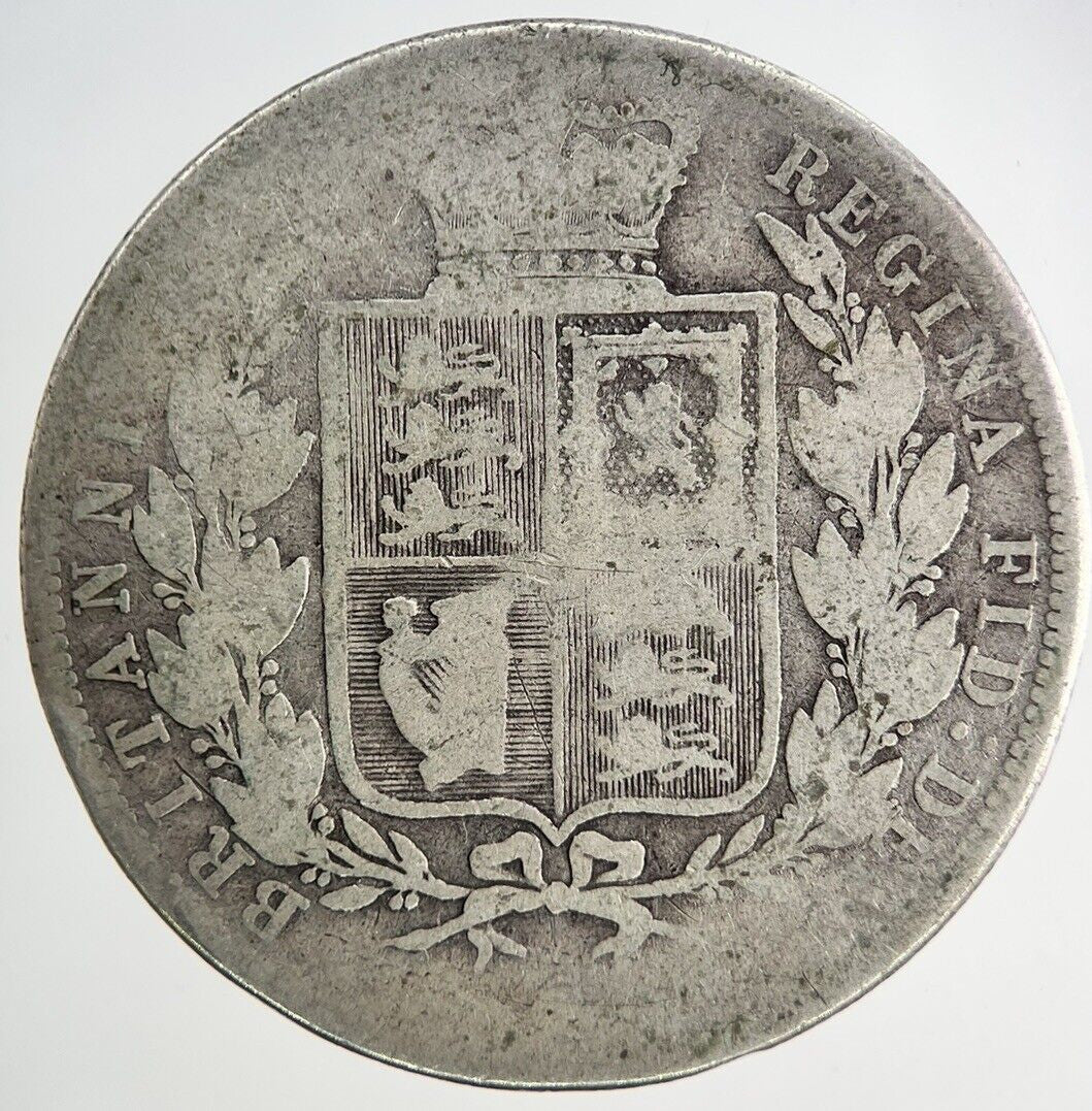 British Victoria Half Crown Silver Coin | Fair Grade